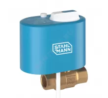 Кран бронза Ду 25 1" Ру40 ВР с эл/прив 12В STAHLMANN 2282754