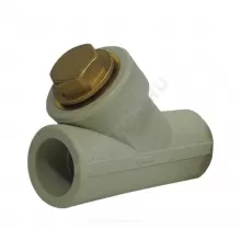 Фильтр PP-R сетчатый серый Дн 20х45гр внутренняя пайка RTP (РосТурПласт) 32626