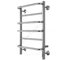 Полотенцесушитель электрический нерж сталь Лесенка 95 Вт 400х650мм 6П со встроенным диммером справа Евромикс Терминус 4670078531261