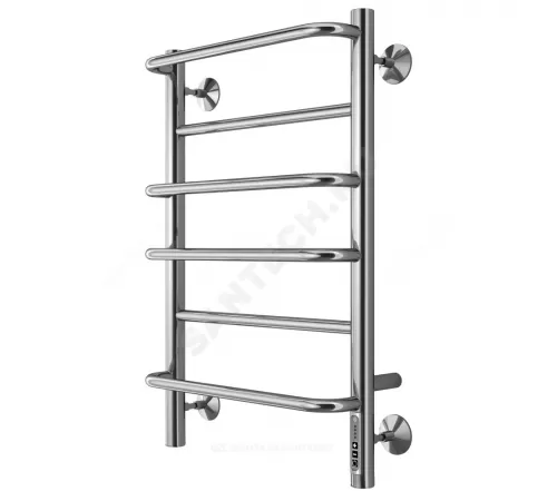 Полотенцесушитель электрический нерж сталь Лесенка 95 Вт 400х650мм 6П со встроенным диммером справа Евромикс Терминус 4670078531261