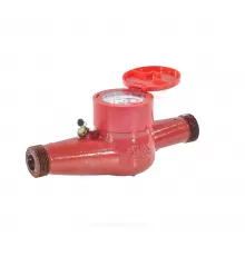 Счётчик г/в и х/в крыльчатый многоструйный Ду 25 Ру16 Qn=3,5 м3/ч 120С L=260мм резьба В/К класс В IP67 ВСКМ 90 Декаст 72-25-01