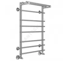 Полотенцесушитель водяной нерж сталь Лесенка (1/2") ВР с полочкой 500х800мм 8П нижнее подключение Ватра Терминус 4670078529503