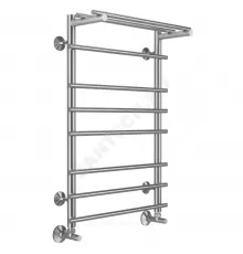 Полотенцесушитель водяной нерж сталь Лесенка (1/2") ВР с полочкой 500х800мм 8П нижнее подключение Ватра Терминус 4670078529503