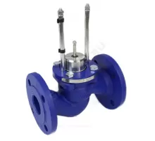 Клапан запорно-регулирующий чугун TRV односедельный Ду 65 Ру16 фл Kvs=50м3/ч под электропривод Теплосила TRV-65-50