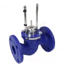 Клапан запорно-регулирующий чугун TRV односедельный Ду 100 Ру16 фл Kvs=100м3/ч под электропривод Теплосила TRV-100-100