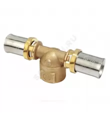 Тройник для МП/PE-X труб латунь пресс Дн 32х1"х32 ВР RM154 Giacomini RM154Y059