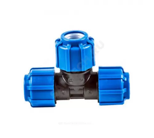 Тройник компрессионный ПЭ Дн 50 ТПК-АКВА 50050050