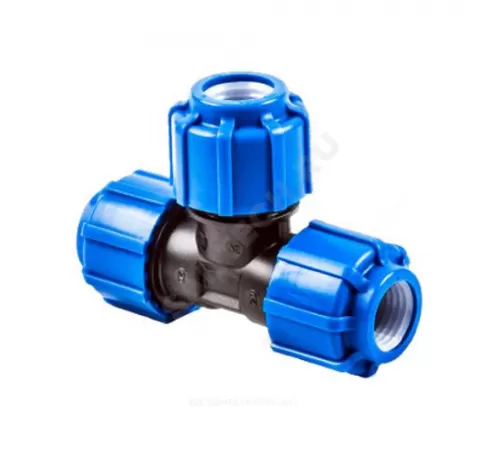 Тройник компрессионный ПЭ Дн 50 ТПК-АКВА 50050050