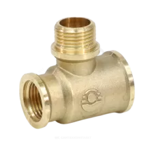 Тройник латунь переходной Ду 20х15х20 (3/4"х1/2"х3/4") ВР/НР/ВР VALFEX VF.132.L.034.012.034