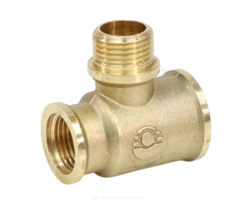 Тройник латунь переходной Ду 20х15х15 (3/4"х1/2"х1/2") ВР/НР/ВР VALFEX VF.132.L.034.012.012