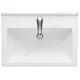 Умывальник подвесной Визит 55 1 отверстие под смеситель по центру с переливом белый Santeri 1.3115.3.S00.11B.0