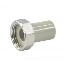Штуцер PP-R комбинированный серый Дн 20х3/4" с накидной гайкой VALFEX 10136020Г