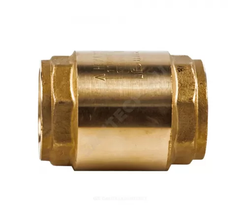 Клапан обратный латунь осевой NRV EF Ду 15 Ру25 Тмакс=110 оС ВР 1/2" диск пластик шток пластик Danfoss 065B8224