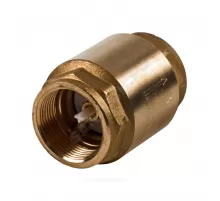 Клапан обратный латунь осевой NRV EF Ду 15 Ру25 Тмакс=110 оС ВР 1/2" диск пластик шток пластик Danfoss 065B8224