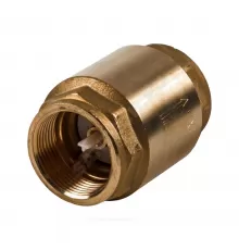 Клапан обратный латунь осевой NRV EF Ду 15 Ру25 Тмакс=110 оС ВР 1/2" диск пластик шток пластик Danfoss 065B8224