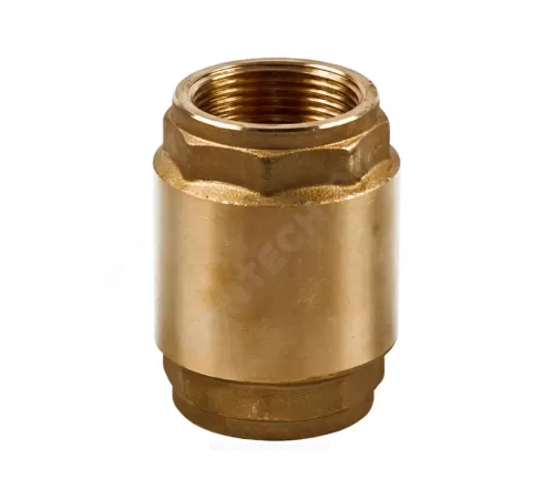 Клапан обратный латунь осевой NRV EF Ду 15 Ру25 Тмакс=110 оС ВР 1/2" диск пластик шток пластик Danfoss 065B8224