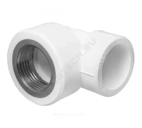 Угольник PP-R комбинированный белый Дн 25х3/4" ВР PRO VALFEX 10125025-PRO