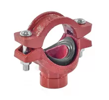 Отвод (седелка) под муфту грувлок XGQT04G Ду100х65 (Дн114х76) Ру20 LEDE