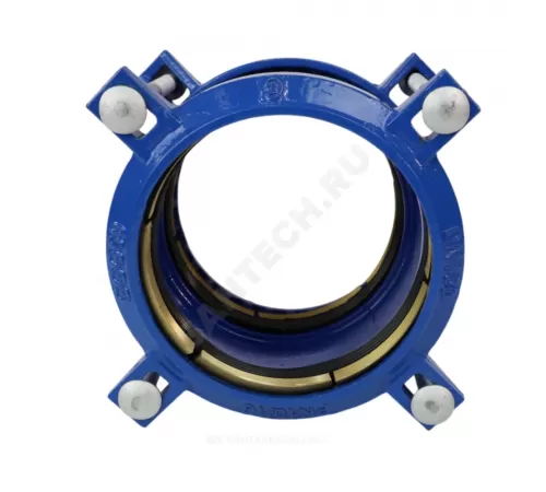 Муфта чугун соединительная для ПЭ труб Ду 65 (Дн 75-75) Ру10/16 ДРК-Е Benarmo