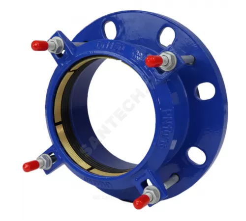 Муфта чугун соединительная для ПЭ труб Ду 100 (Дн 110-110) Ру10/16 ПФРК-Е Benarmo