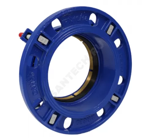 Муфта чугун соединительная для ПЭ труб Ду 100 (Дн 110-110) Ру10/16 ПФРК-Е Benarmo