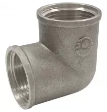 Угольник латунь никель Ду 20 (3/4") ВР/ВР VALFEX VF.090.N.034