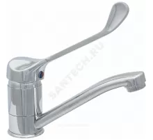 Смеситель для кухонной мойки хирургический локтевой одноручный короткий излив ЭКО ЦС-СМ 27/1ш М-44 Центр Сантехники (Подольск) ЭП400305