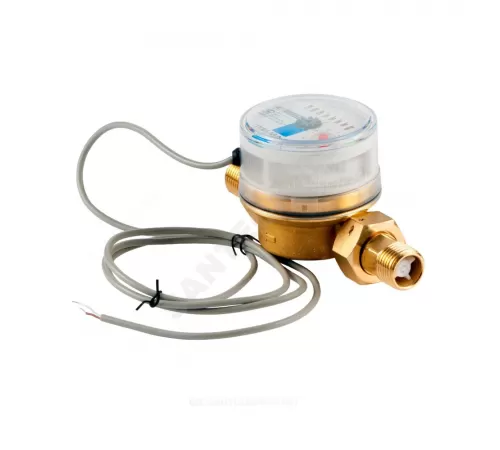 Счётчик х/в крыльчатый одноструйный Ду 15 Ру10 Qn=1,5 м3/ч 30С L=80мм резьба импульсный Б/К IP54 WFK24 Итэлма