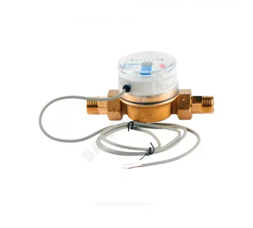 Счётчик х/в крыльчатый одноструйный Ду 15 Ру10 Qn=1,5 м3/ч 30С L=80мм резьба импульсный Б/К IP54 WFK24 Итэлма