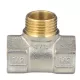Тройник латунь никель Ду 15 (1/2") ВР/НР/ВР 9009 ГОСТ 32585-2013 Aquasfera 9009-01