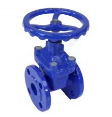 Задвижка чугун 30ч39р аналог МЗВ обрезиненный клин NBR с гайкой и направляющими клина Ду 65 Ру10/16 фл Benarmo