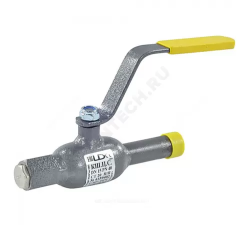 Кран шаровой сталь КШ.Ц.С спускной Ду 15 Ру40 ВР/под приварку L=167.5мм LD КШ.Ц.С.015.040.Н/П.02