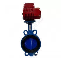 Затвор дисковый поворотный чугун Ду 65 Ру16 межфл с электроприводом QB-050 380В диск чугун манжета EPDM Benarmo 1