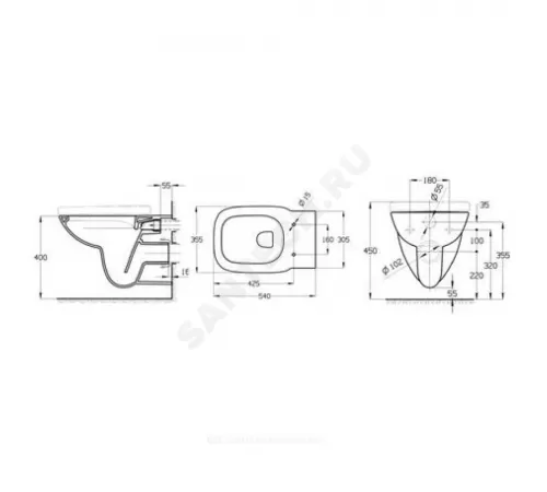 Унитаз подвесной
