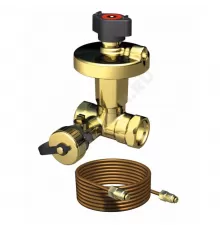 Клапан балансировочный автомат латунь DP Ду 25 G1" Ру25 ВР 5-25 кПа Kvs=4м3/ч без ниппелей BROEN 45550010-021003 .