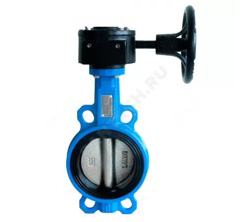 Затвор дисковый поворотный чугун VPG4448-08EP Ду 200 Ру16 межфл с редуктором диск чугун манжета EPDM Tecofi VPG4448-08EP0200