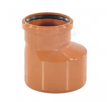 Переход НПВХ эксцентрический коричневый Дн 160х110 б/нап в/к Хемкор 2491098