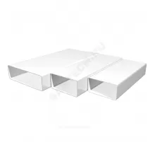 Воздуховод прямоугольный 60х120 L=500мм пластик Эра 612ВП