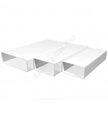 Воздуховод прямоугольный 60х120 L=1000мм пластик Эра 612ВП1