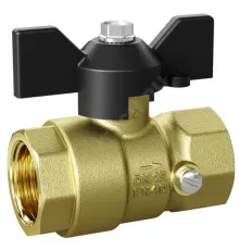 Кран для манометра шаровой латунь Pride Ду 15 Ру40 ВР G1/2" с бабочкой LD 44.342.15