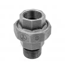 Соединитель прямой американка чугун Ду 15 (1/2") ВР/НР Fittex PLUS