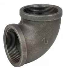 Угольник проходной чугун Ду 65 (2 1/2") ВР/ВР Fittex PLUS