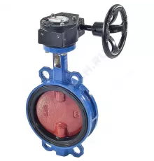 Затвор дисковый поворотный чугун VPI4448-08EP Ду 80 Ру16 межфл с редуктором диск чугун манжета EPDM Tecofi VPI4448-08EP0080