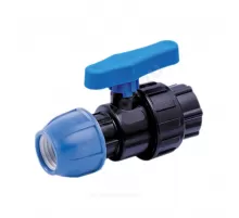 Кран шаровой компрессионный Дн 20х1/2" ВР Ру10 RTP (РосТурПласт) 14392