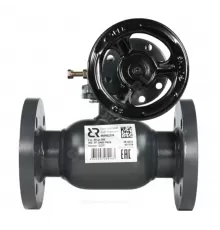 Кран шаровой сталь Jip-R Premium FF Ду 400 Ру16 фл с редуктором Ридан 065N0276GR