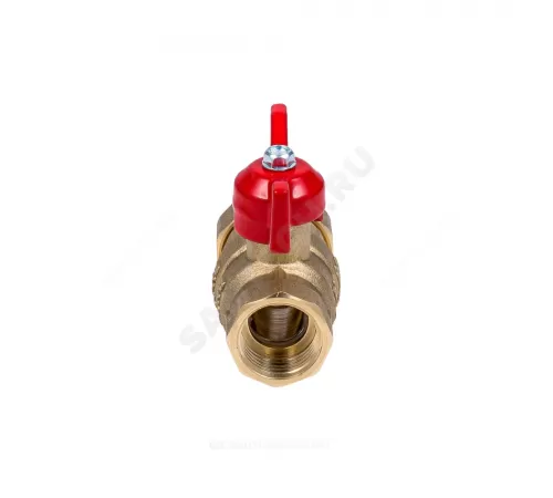 Кран шаровой латунь Эксперт Ду 25 Ру40 ВР/"американка" полнопроходной бабочка Dist 143Б