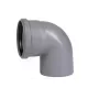 Отвод PP-H серый HT HTB Дн 160х87гр б/нап в/к Ostendorf 117140