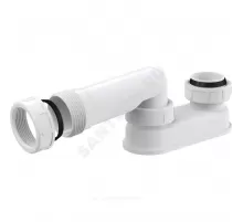 Сифон для ванны плоский 1 1/2"x40 с переходной трубкой 10гр 40/11/2"(6/4") без выпуска Alca Plast A53-6/4"