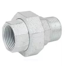 Соединитель прямой американка чугун оц Ду 15 (1/2") ВР/НР Fittex