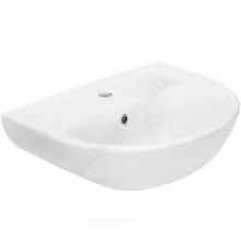 Умывальник подвесной Эталон 55 1 отверстие под смеситель по центру белый Sanita WB.PD/Etalon/55-C/WHT.G/S1